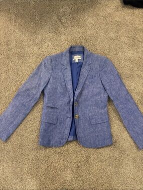J. Crew Blue Textured Women's Blazer